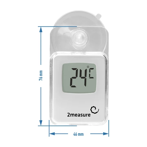 Elektronikus hőmérő tapadókoronggal (-20 °C-tól +50 °C-ig) - 3
