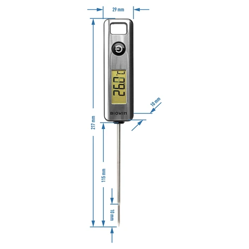 Elektronikus konyhai hőmérő, LCD (-50 °C-tól +200 °C-ig) - 4