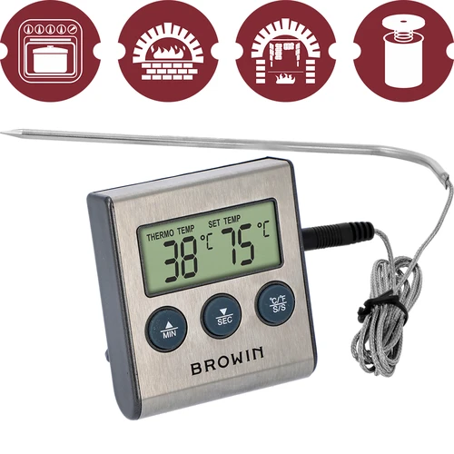 Elektronikus konyhai hőmérő szondával (0°C-tól 250°C-ig) - 2