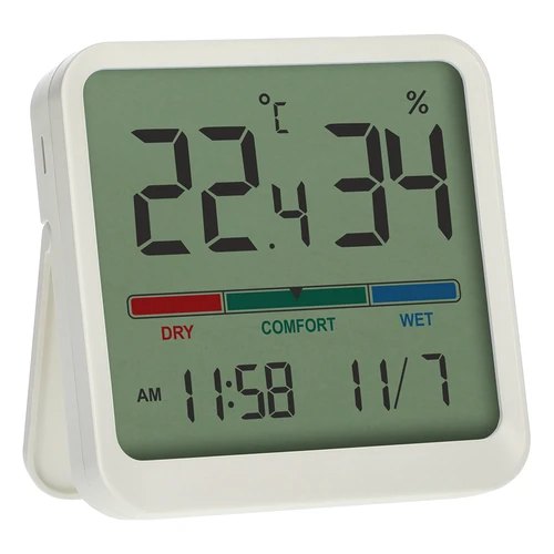 Elektronikus szobai hőmérő, fehér