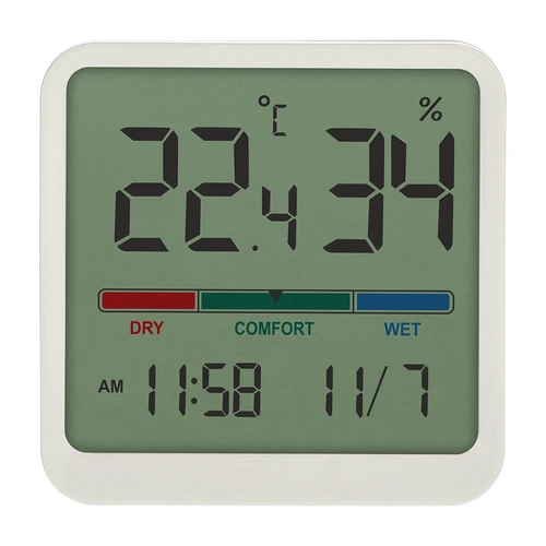 Elektronikus szobai hőmérő, fehér - 2