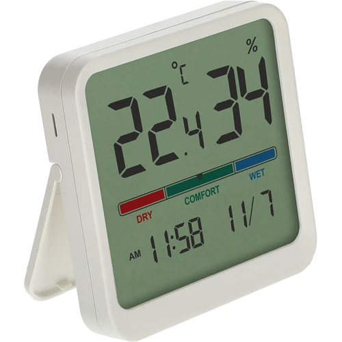 Elektronikus szobai hőmérő, fehér - 3