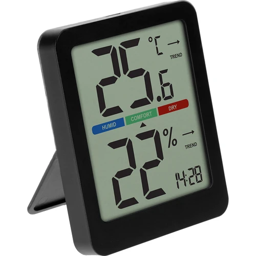 Elektronikus szobai hőmérő, fekete - 3