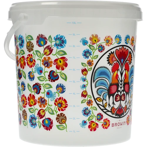 Élelmiszeres vödör GWIOZDA - fedéllel, 10 L - 3