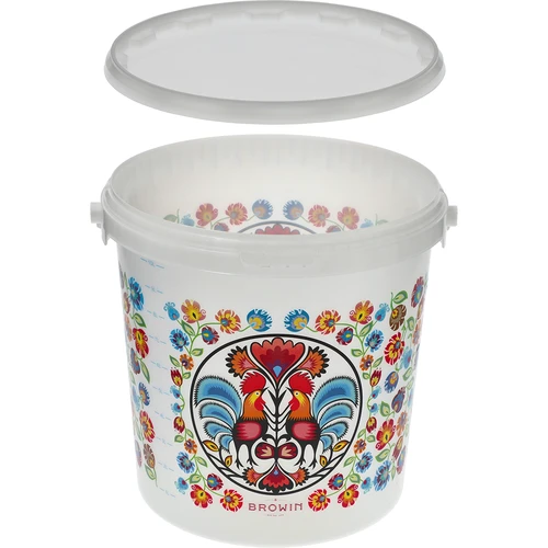 Élelmiszeres vödör GWIOZDA - fedéllel, 10 L - 5