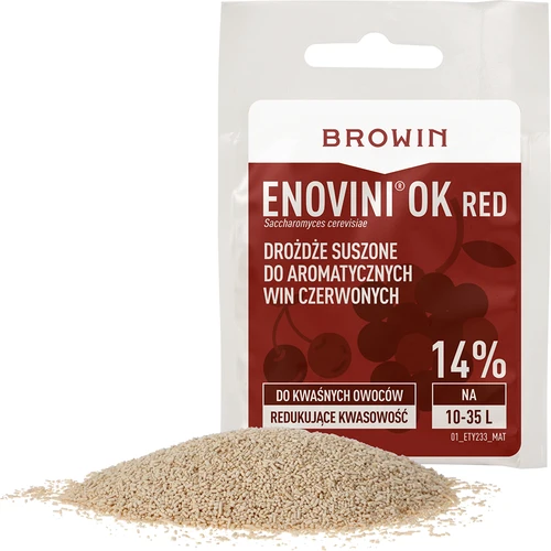 Enovini® OK RED – savasságot csökkentő borélesztő, 7 g - 3