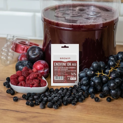Enovini® OK RED – savasságot csökkentő borélesztő, 7 g - 5