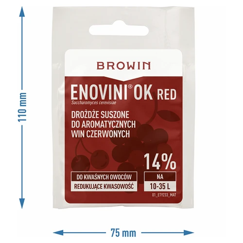 Enovini® OK RED – savasságot csökkentő borélesztő, 7 g - 4