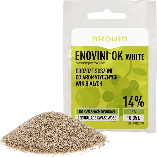 Enovini® OK WHITE - savtartalmat csökkentő borélesztő 7 g - 3