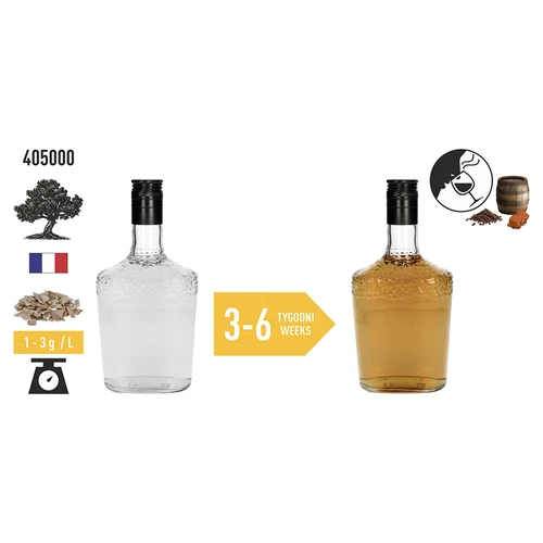 Erősen pörkölt tölgyfa pelyhek, 20 g - 6