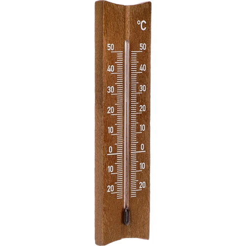 Fa szobahőmérő (-20-tól +50 °C-ig), sötétbarna, 15 cm - 2