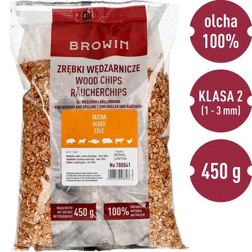 Faforgács füstöléshez/grillezéshez, éger, 450 g, II. osztály - 3