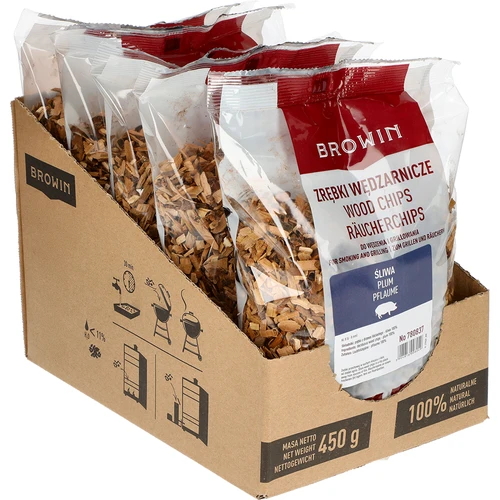 Faforgács füstöléshez/grillezéshez, szilva, 450 g, 8. osztály - 2