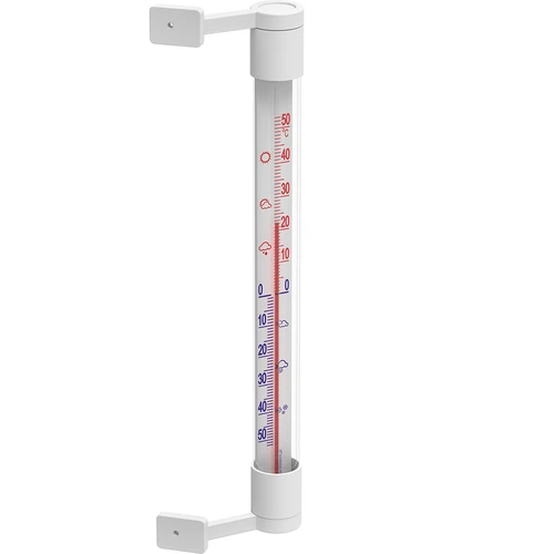 Fehér kültéri hőmérő (-50 °C-tól +50 °C-ig) 22 cm - 2