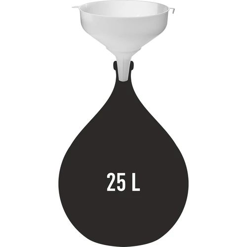 Fehér műanyag tölcsér, Ø 25 cm - 2