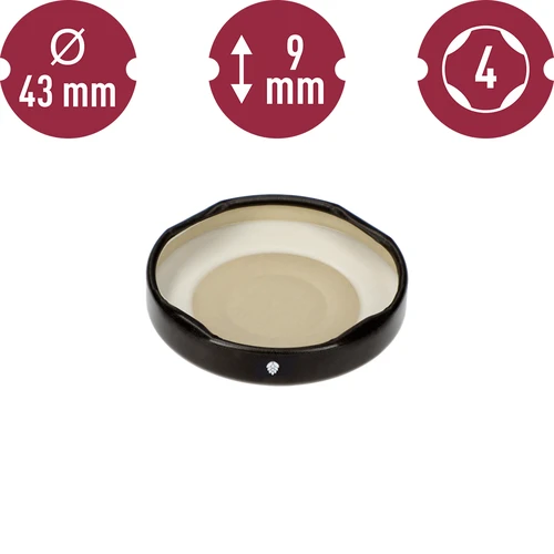 Fekete fi 43/4 csavaros tető - 10 db - 6
