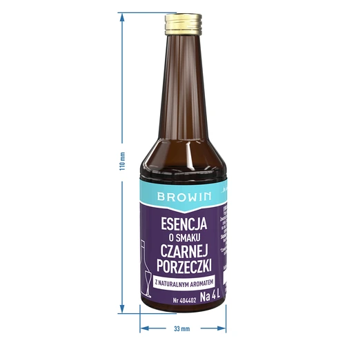 Feketeribizli ízű esszencia természetes aromával 4 L-hez - 40 ml - 8