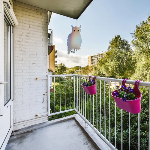 Fényvisszaverő akasztható madárriasztó - bagoly csengőkkel - 11