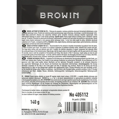 Folyékony aktív szén 25 L-hez, 140 g - 2