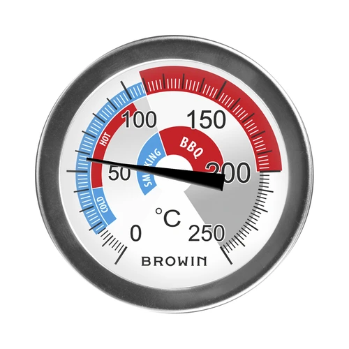 Füstölő- és BBQ-hőmérő (0°C-tól +250°C-ig) 5,7cm - 2