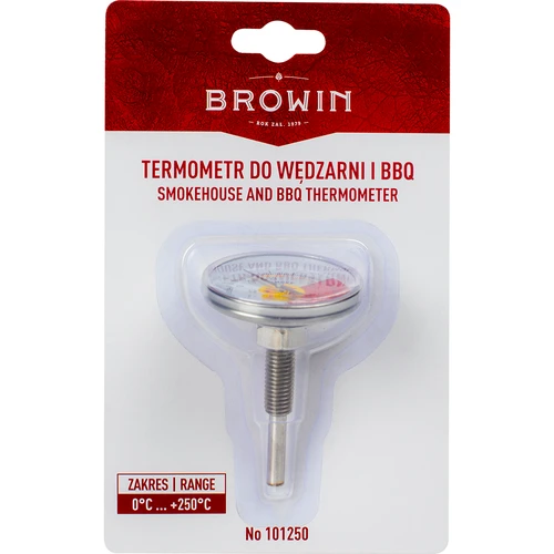 Füstölő- és BBQ-hőmérő (0°C-tól +250°C-ig) 6,0 cm - 6
