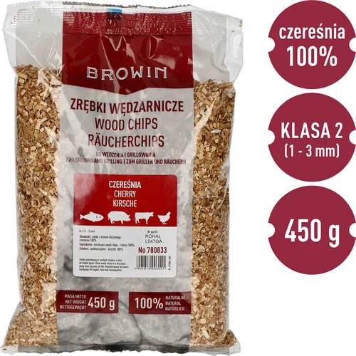 Füstölő- és grillező faforgács, cseresznye, 450 g, II. osztály - 3