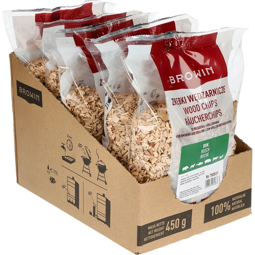 Füstölő- és grillforgács, bükk, 450 g, 2. osztály - 2