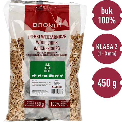 Füstölő- és grillforgács, bükk, 450 g, 2. osztály - 3