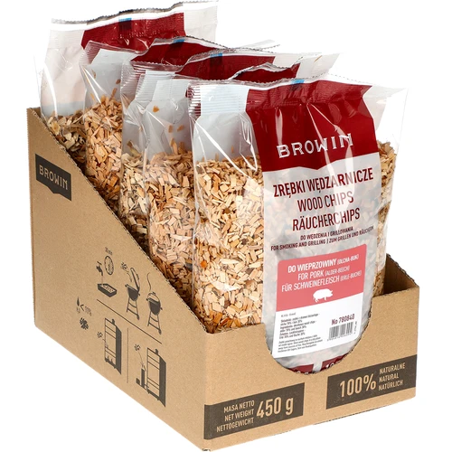 Füstölő-/grillforgács, 70% éger + 30% bükk, 450 g, 8-as osztály - 2