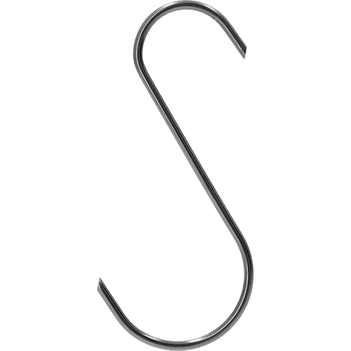 Füstölő kampók – S alakú, 45°-ban lecsapott végű, 4 mm x 150 mm, 5 db - 4