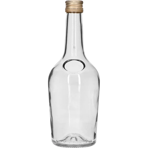 GLORIA üveg 0,5 l, arany csavaros kupakkal, fi 28-as, 1 db