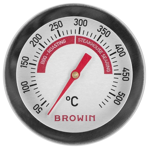 Grill- és BBQ-hőmérő, 50-től +500 °C-ig, bimetálos, 5,3cm - 2