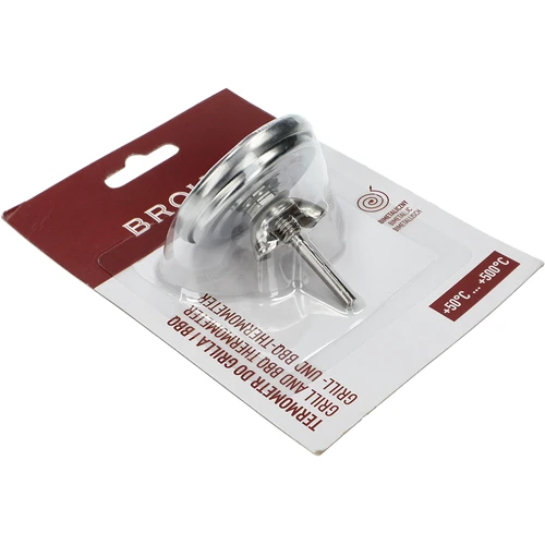 Grill- és BBQ-hőmérő, 50-től +500 °C-ig, bimetálos, 5,3cm - 4