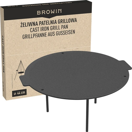 Grillserpenyő, öntöttvas, Ø 44 cm - 10