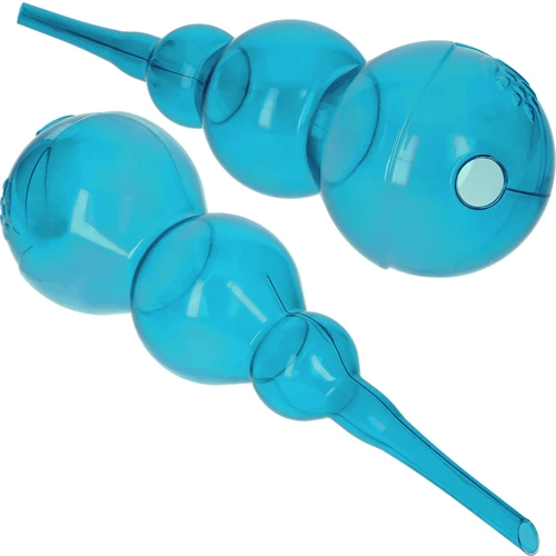 Háromkamrás (háromrekeszes) öntözőgömb, átlátszó kék, 600 ml - 2