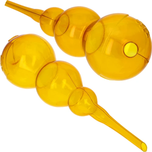 Háromszoros (háromkamrás) öntözőgömb, átlátszó sárga, 600 ml - 2