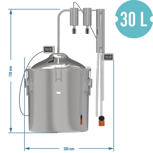 hawkSTILL 1.0 CONVEX 30L- 2 leválasztó tartály - 9