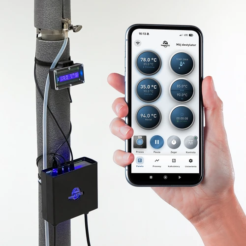 hawkSTILL Wi-Fi IQ készlet – desztillációs hőmérő Wi-Fi-vel és kijelzővel - 5