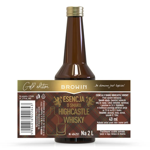 Highcastle Whisky ízű esszencia 2 literhez - 40 ml - 4