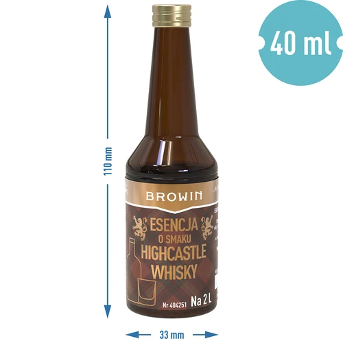 Highcastle Whisky ízű esszencia 2 literhez - 40 ml - 7