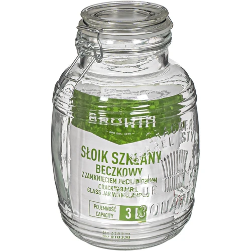 Hordó alakú "OLD" 3 l befőttesüveg, csatos zárral - 3