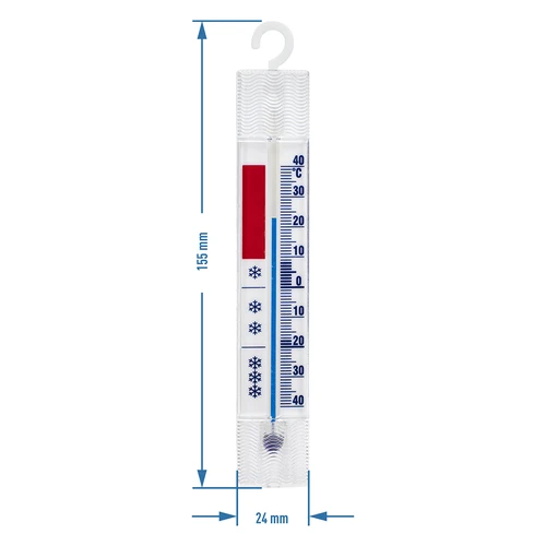 Hűtő- és fagyasztóhőmérő (-40 °C-tól +40 °C-ig) 15 cm - 3