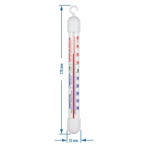 Hűtő- és fagyasztóhőmérő (-50°C-tól +40°C-ig) 17 cm - 2