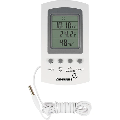Időjárás-állomás – elektronikus, szondás, fehér