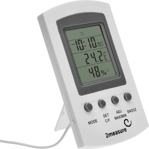 Időjárás-állomás – elektronikus, szondás, fehér - 2