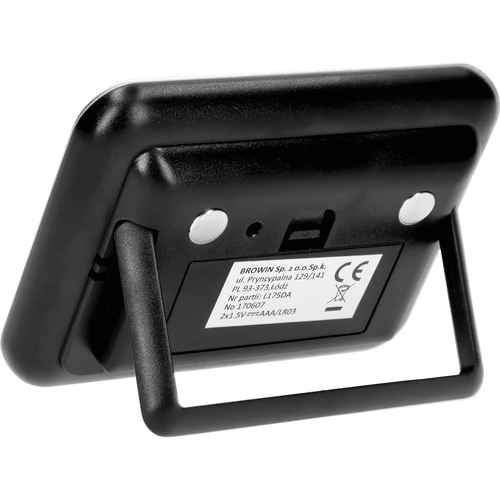 Időjárás-állomás – elektronikus, vezeték nélküli, fekete - 3