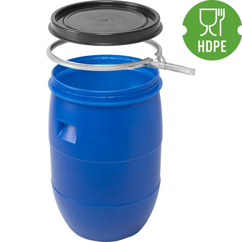 Káposztás hordó 60 l, leszorítógyűrűvel, kék, Sterk - 3