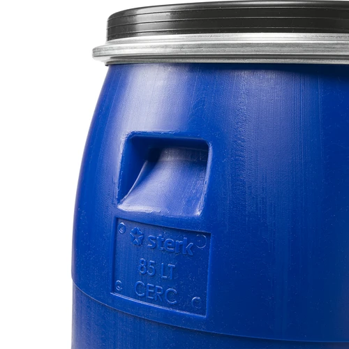 Káposztás hordó 85 L, szorítógyűrűvel, kék, Sterk - 7