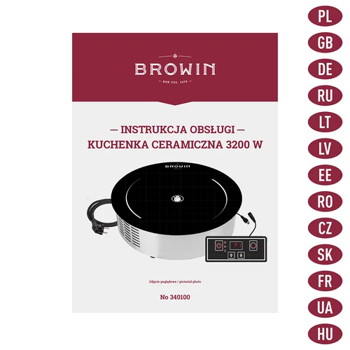 Kerámia főzőlap 3200 W - 9