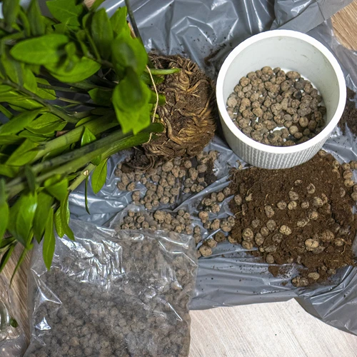 Keramizit cserepes növényekhez, kertészethez és üvegbe zárt minierdőkhöz, 10–20 mm, 4 l - 10